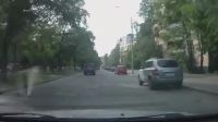 Accident With A Cyclist In St Petersburg, Russia