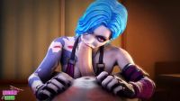 Jinx Rough Blowjob