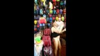 Market Trader Flashes For Business