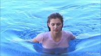 Leah Gotti's Wet T-shirt Reveal