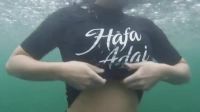 Underwater Boobie Drop