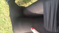 Swirly Black Pantyhose Layers