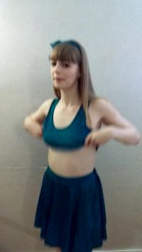 Cute Girl Showing Off