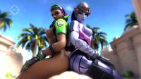 Widowmaker And Sombra Ride A Cock Together