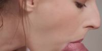 Caressing His Cock With Her Lips