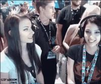 Gamer Girls Kissing