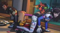 Tracer And D.Va Taking A Dildo Together