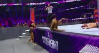 Sasha In Short Shorts On RAW