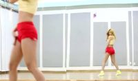 Cute Ass Asian In Tight Shorts Dance Practice