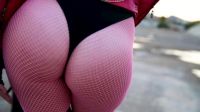 Jessica Nigri Smacking Her Ass In A One Piece Bathing Suit And Fishnets Took Care Of My Morning Wood.