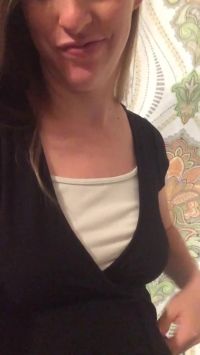 My Wife Pulling Out Her Pregnant Tits