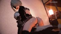 2B Riding 9S,