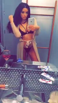 Abigail Checking Herself Out In The Mirror