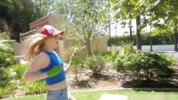 Cute Girl Looking For Pokemon N The Park