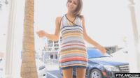 Flashing Her Sexy Pussy In Public