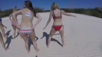 Bikini Mooning On The Beach