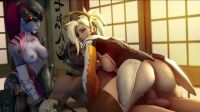 Mercy Riding Hanzo's Arrow,
