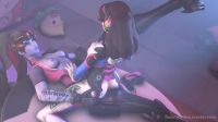 D.Va And Widowmaker Warming Up In Hanamura