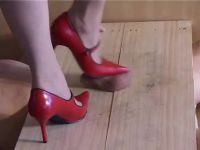 Just A Hordes Cleaning Her Shoes