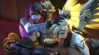 Junkrat Getting A BJ From Mercy,