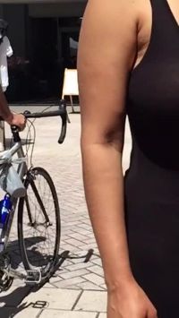 Ordering Some Food In A See-through Dress