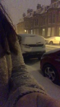 Baby, It;s Cold Outside. Come Warm Me Up After My Evening Flash In The Snow