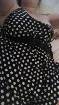 Pussy And A Polka-dot Dress