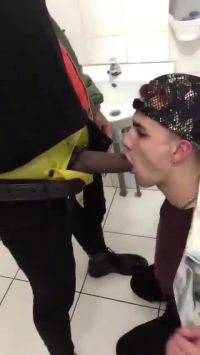 Taking That Thick Cock In The Toilets