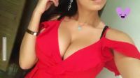 You Gotta Love The Red Dress With A Lot Of Cleavage