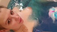 Nothing Like A Long Soak In A Tub Of Blue Glitter Bathwater To Get You Primed For The Day…