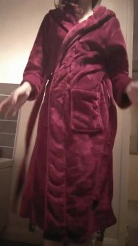 Taking Her Robe Off