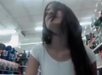 Friends Have Fun In Mall