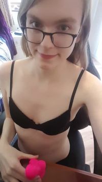 Excuse The Messy Hair, This Is Me Trying To Suck Down On My Dildo, And Being Not Very Good At It :p