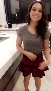 Hot Brunette Upskirt From Bang.com SC