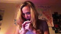 Louisa Krause Sucking And Fucking A Dildo For A Cam Site In The Movie King Kelly