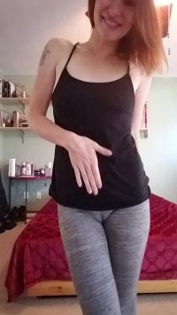 The Result Of Not Wearing Panties With My Yoga Pants