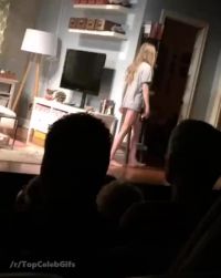 Amanda Seyfried Removing Her Shirt During A Play