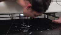 Gina Valentina Licks Cum Off The Floor