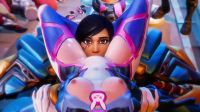 Pharah Getting A Good Taste Of D.Va