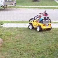 Small Child Gets Crushed By A Massive Car