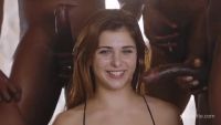 Leah Gotti In Her First Interracial GangBang