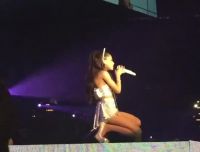 Ariana Grande Getting On Her Knees