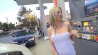 Flashing At A Gas Station