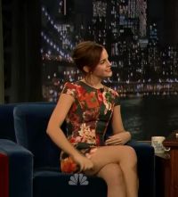 Emma Watson Pulling Her Skirt Up For Us