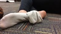 Serena Avila Taking Off Socks
