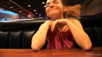 Busty Restaurant Flash