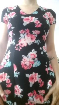 Flowery Dress With No Panties Reveal Gi