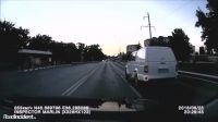 Russia: 19-year Old Cyclist Is Hit By A Car At A Crosswalk, But Survives The Crash With Concussion